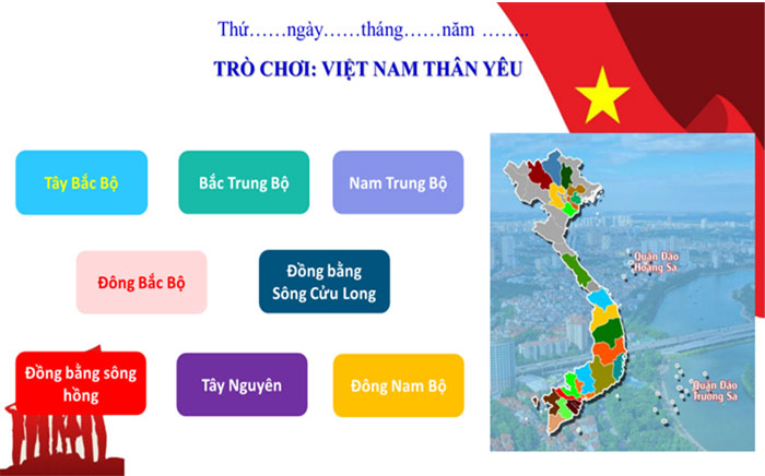 Tạo trò chơi tỏng tiết Lịch sử lớp 4
